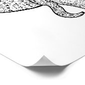 Circus Elephant Doodle 2 Poster (Ecke)
