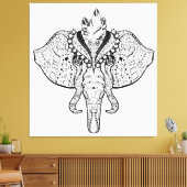 Circus Elephant Doodle 6 Leinwanddruck (Insitu (Wohnzimmer))