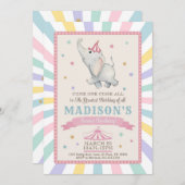 Circus Elephant Geburtstagsparty Einladung (Vorne/Hinten)