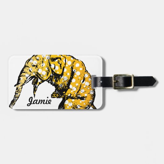 Circus Elephant Gifts Gepäckanhänger (Vorderseite horizontal)