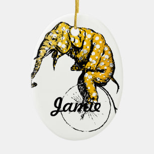 Circus Elephant Gifts Keramikornament