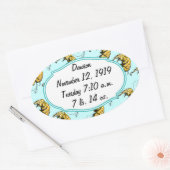 Circus Elephant Gifts Ovaler Aufkleber (Umschlag)