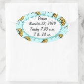 Circus Elephant Gifts Ovaler Aufkleber (Tasche)