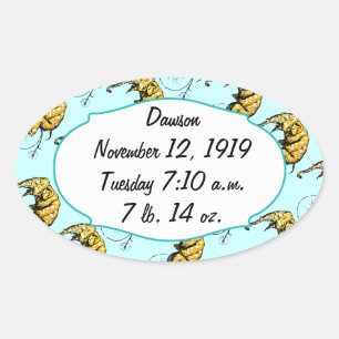 Circus Elephant Gifts Ovaler Aufkleber