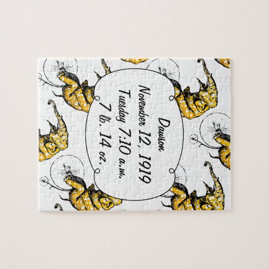 Circus Elephant Gifts Puzzle (Horizontal)