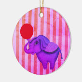Circus Elephant Keramik Ornament (Links)