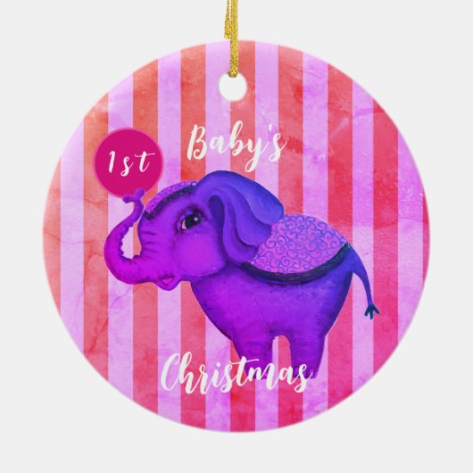 Circus Elephant Keramik Ornament (Hinten)