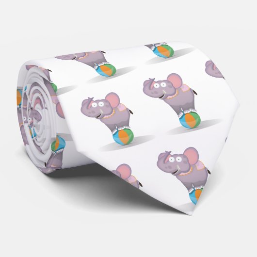 Circus Elephant Krawatte (Gerollt)