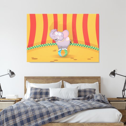 Circus Elephant Leinwanddruck (Insitu (Schlafzimmer))