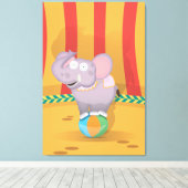 Circus Elephant Leinwanddruck (Insitu (Holzboden))