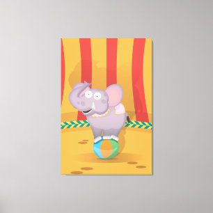 Circus Elephant Leinwanddruck