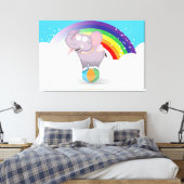 Circus Elephant Leinwanddruck (Insitu (Schlafzimmer))