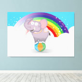 Circus Elephant Leinwanddruck (Insitu (Holzboden))