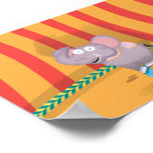 Circus Elephant Poster (Ecke)