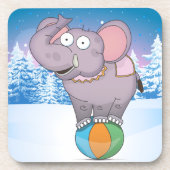 Circus Elephant Untersetzer (Vorderseite)