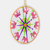 Circus Elephant Weihnachten Keramik Ornament (Rechts)