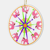 Circus Elephant Weihnachten Keramik Ornament (Links)