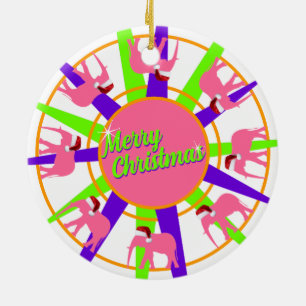 Circus Elephant Weihnachten Keramik Ornament