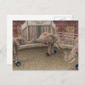 Circus Elephants Feiertagspostkarte (Vorne/Hinten)