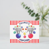 Circus Elephants Funny Retirement Postcard Postkarte (Stehend Vorderseite)