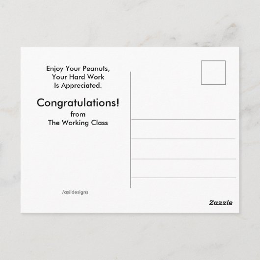 Circus Elephants Funny Retirement Postkarte (Rückseite)