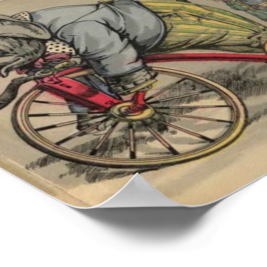 Circus Elephants Poster (Ecke)