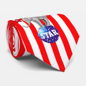 Circus Elephants Strip Carnival Krawatte (Gerollt)