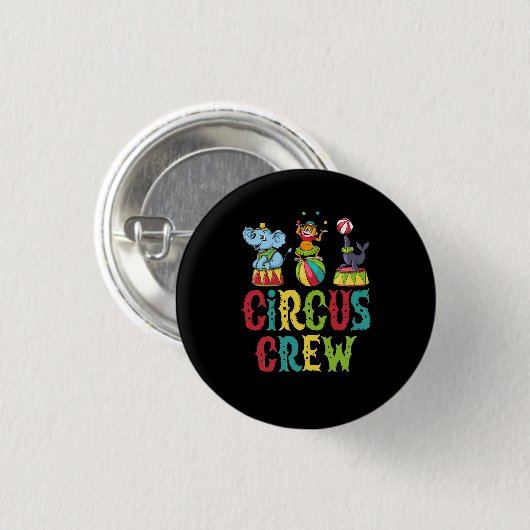 Circus Event Staff Design Circus Crew Clown Carniv Button (Vorne & Hinten)