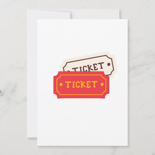 Circus Extravaganza Party Einladung Card (Rückseite)