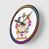 Circus Ferris wheel Wall Clock Runde Wanduhr (Winkel)
