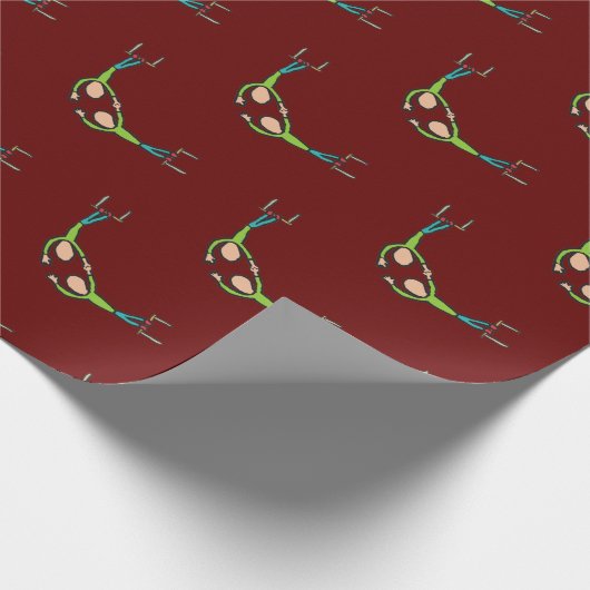 Circus Flying Trapeze Geschenkpapier (Ecke)