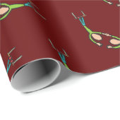 Circus Flying Trapeze Geschenkpapier (Rolleneckpunkt)