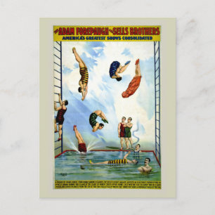 Circus Forepaugh und Sells Vintage-Taucher Postkarte