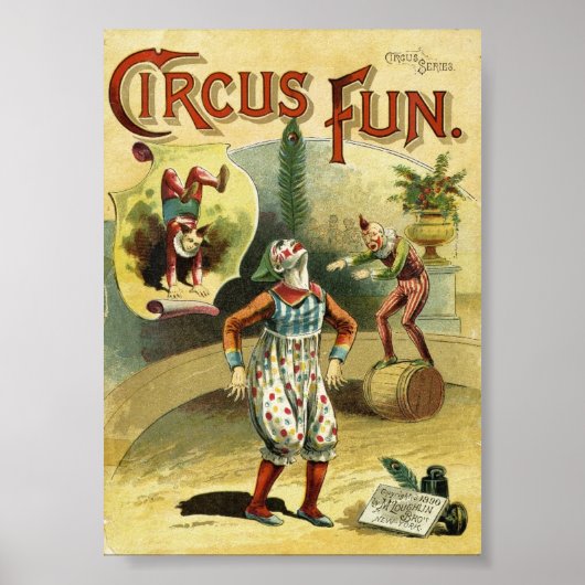 Circus Fun Clowns - Vintages Circus Poster (Vorne)