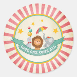 Circus Gastgeschenk Tags Karneval Umschlag Aufkleb Runder Aufkleber