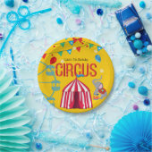 Circus Geburtstagsparty Spaß gelb farbenfroh Pappteller (Party)
