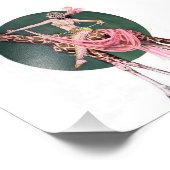 “Circus Giraffe Rider” by FX Leyendecker Fotodruck (Ecke)