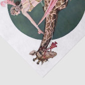 "Circus Giraffe Rider" by FX Leypling Seidenpapier (Ausschnitt)