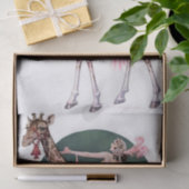 "Circus Giraffe Rider" by FX Leypling Seidenpapier (Geschenk)