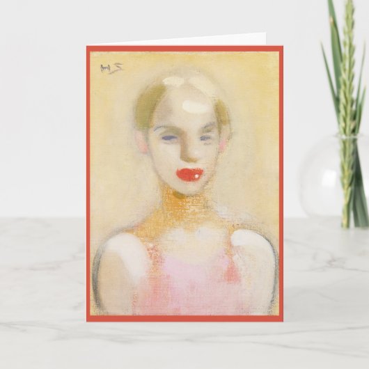 Circus girl, Helene Schjerfbeck Karte (Vorderseite)