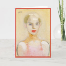 Circus girl, Helene Schjerfbeck Karte