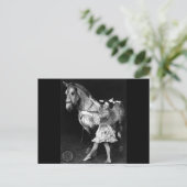 Circus Girl with Horse, 1908 Postkarte (Stehend Vorderseite)