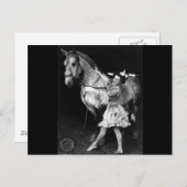Circus Girl with Horse, 1908 Postkarte (Vorne/Hinten)