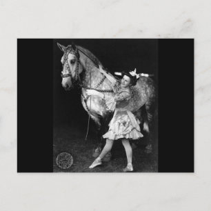 Circus Girl with Horse, 1908 Postkarte