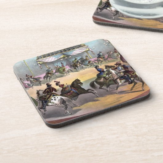 Circus Grand Finale, Circa 1872. Getränkeuntersetzer (Linke Seite)