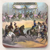 Circus Grand Finale, Circa 1872. Getränkeuntersetzer (Vorderseite)
