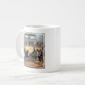 Circus Grand Finale, Circa 1872. Kaffeetasse (Vorderseite Links)