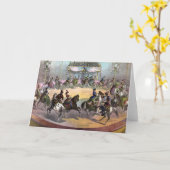 Circus Grand Finale, Circa 1872. Karte (Gelbe Blume)