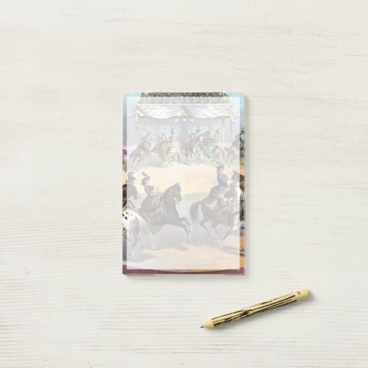 Circus Grand Finale, Circa 1872. Post-it Klebezettel (Auf Schreibtisch)