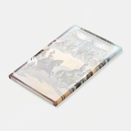 Circus Grand Finale, Circa 1872. Post-it Klebezettel (angewinkelt)